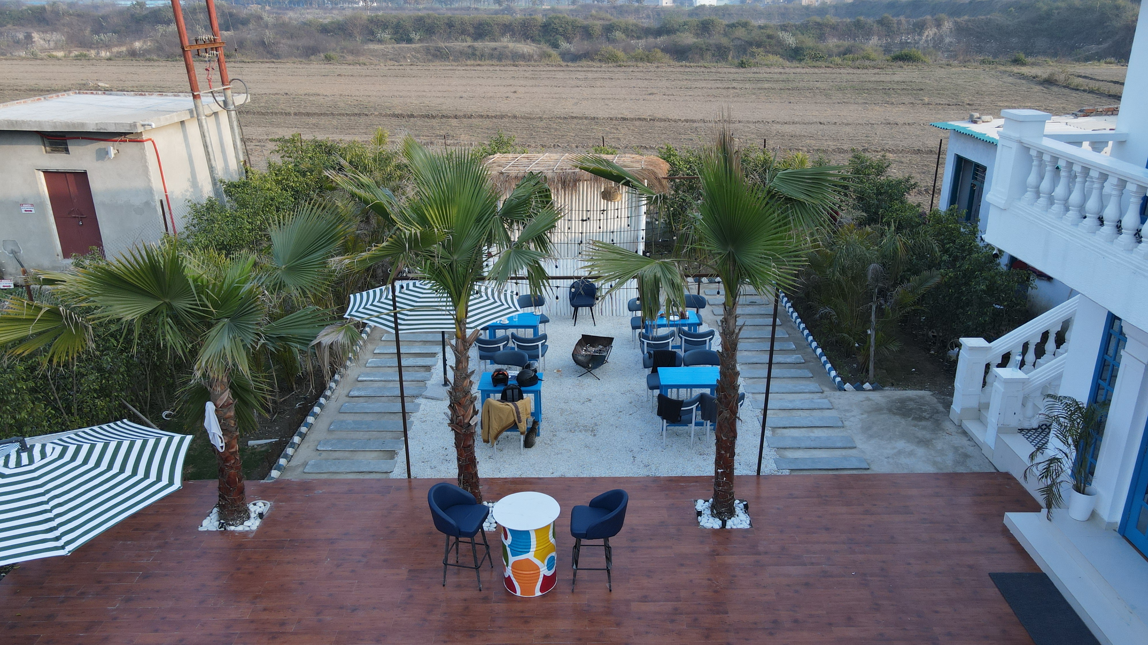 Resort exterior scene